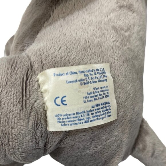 BUILD-A-BEAR Grey Elephant Plush Approx.‎ 19" Retired Stuffed Animal EUC - Picture 9 of 14